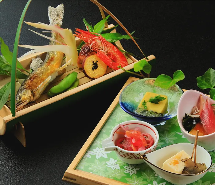 写真:会席料理一例